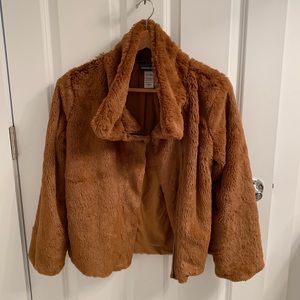 Patagonia Women’s Light Brown Faux Fur Jacket